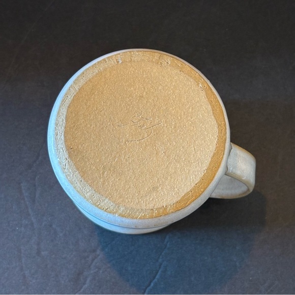 Hand Crafted Studio Art Pottery Mug with Critter Pig Inside Rustic Signed - Picture 7 of 10